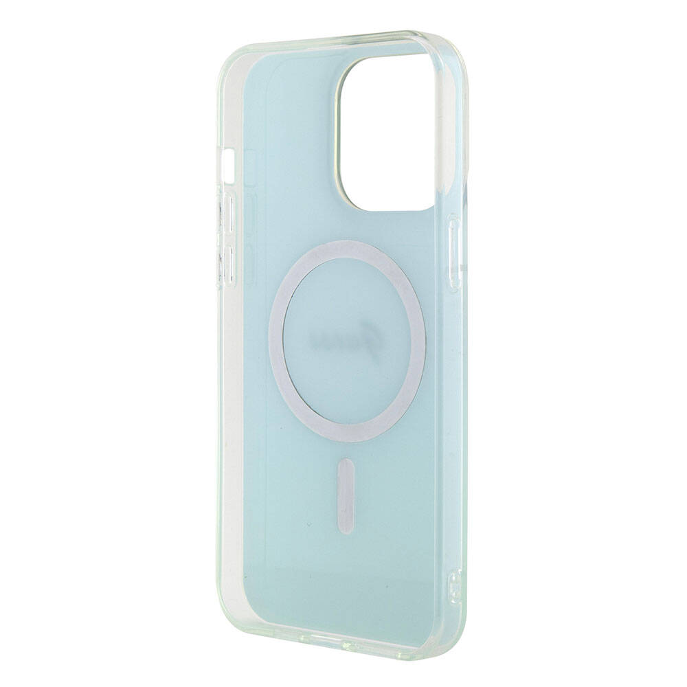 Θήκη MagSafe για Apple iPhone 15 Pro Max, Guess, IML Iridescent, Τυρκουάζ