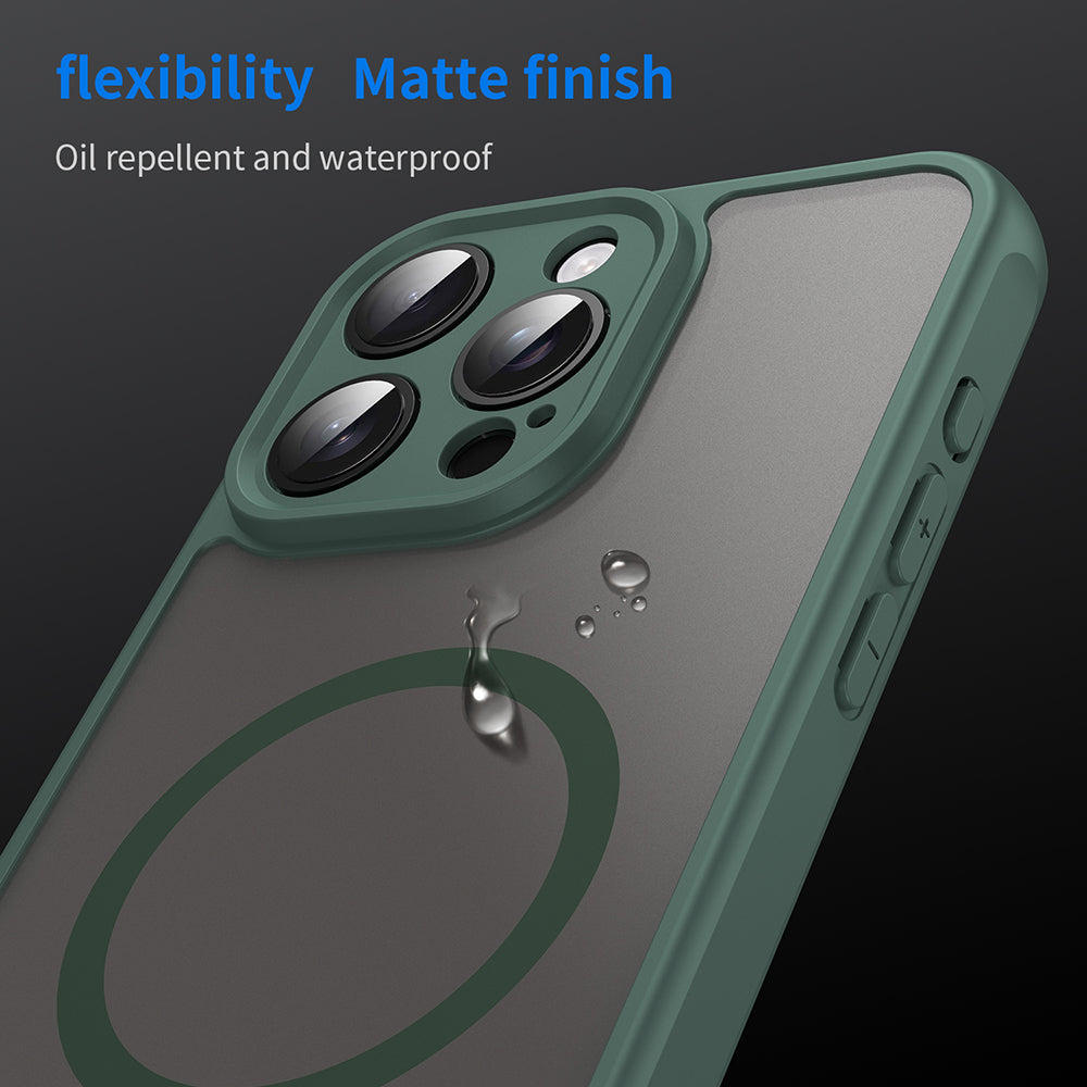 Θήκη MagSafe για Apple iPhone 15 Pro Max, Techsuit, HaloFrost II, Πράσινο