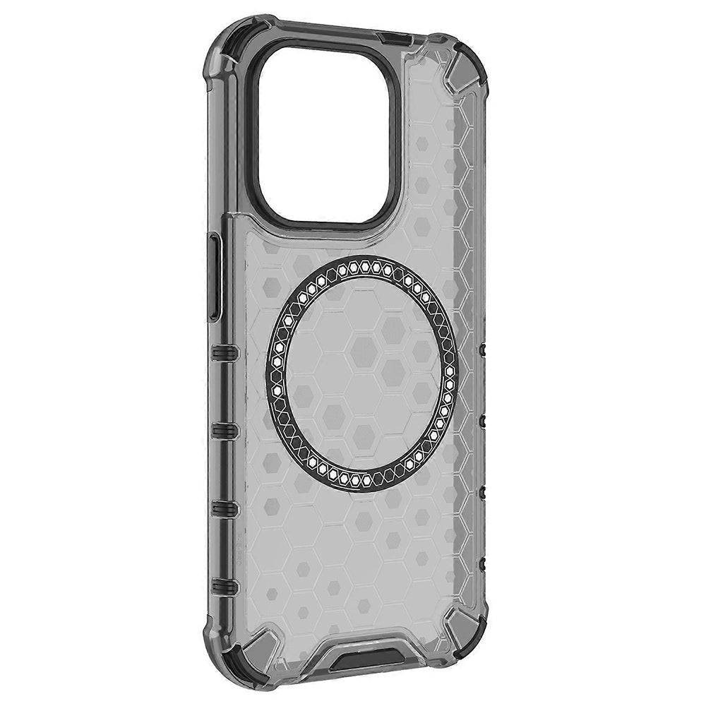 Θήκη MagSafe για Apple iPhone 15 Pro Max, Techsuit, HoneyComb Shield, Μαύρη