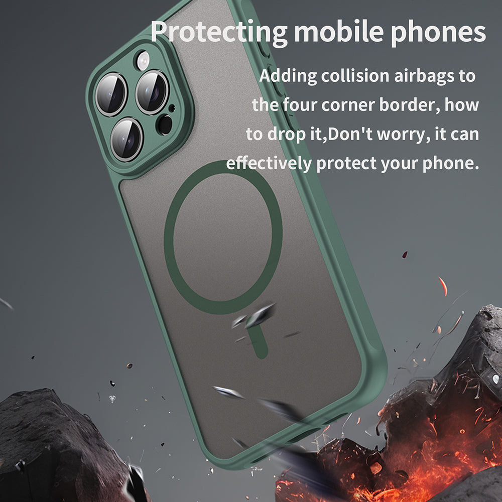 Θήκη MagSafe για Apple iPhone 15 Pro, Techsuit, HaloFrost II, Πράσινο