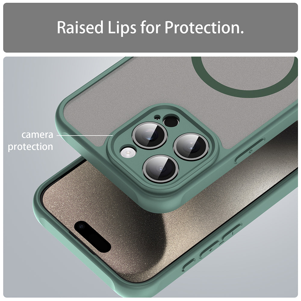 Θήκη MagSafe για Apple iPhone 15 Pro, Techsuit, HaloFrost II, Πράσινο