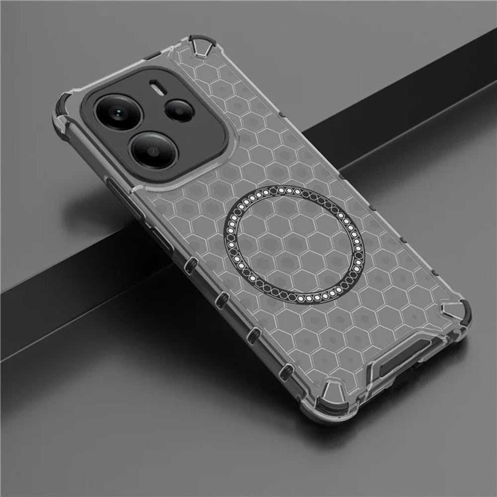 Θήκη MagSafe για Apple iPhone 15 Pro, Techsuit, HoneyComb Shield, Μαύρη
