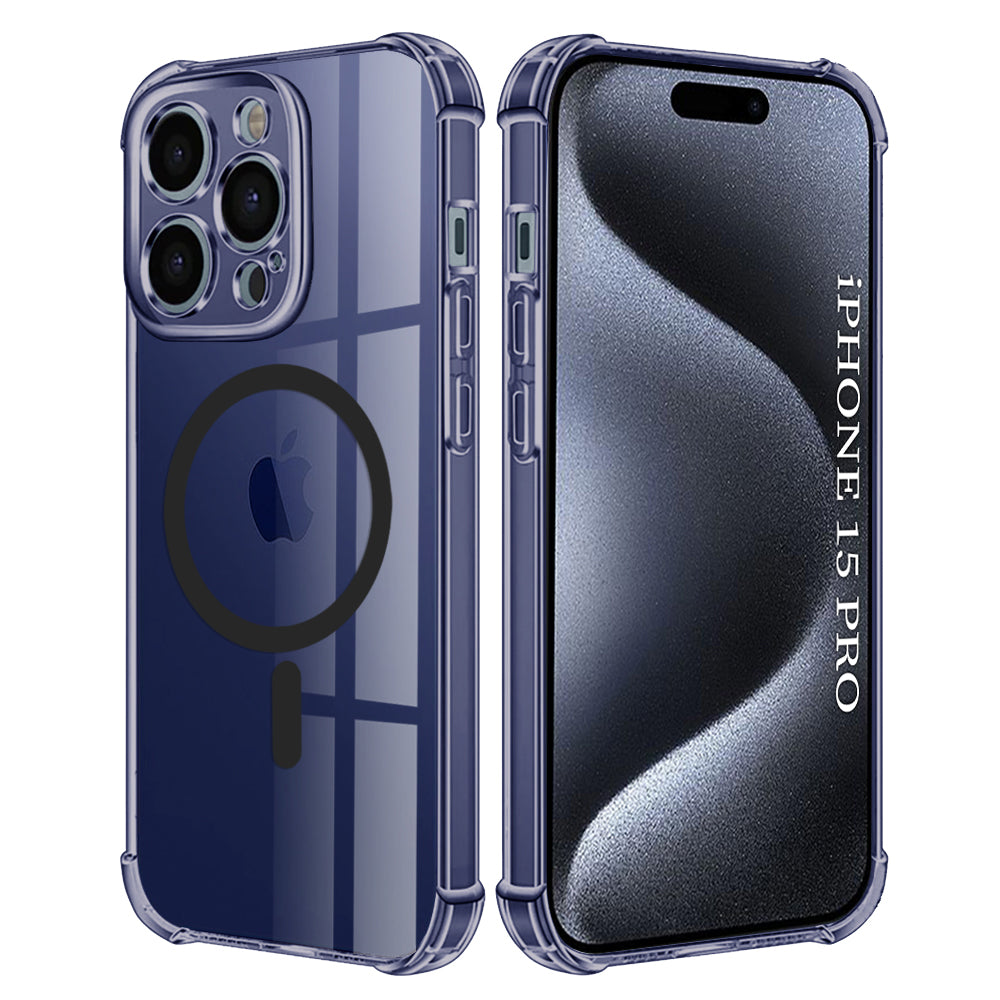 Θήκη MagSafe για Apple iPhone 15 Pro, Techsuit, Ανθεκτική σε Κρούσεις Διαφανής, Καπνιστή