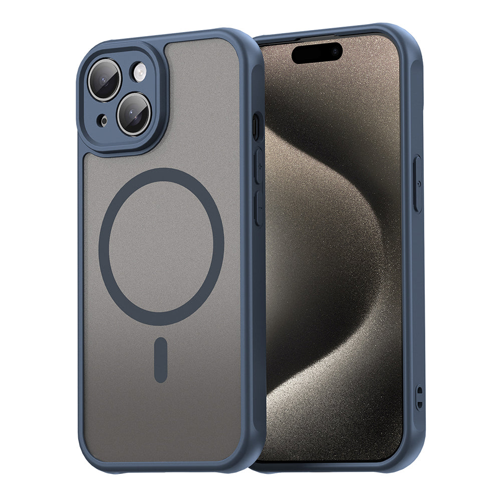 Θήκη MagSafe για Apple iPhone 15, Techsuit, HaloFrost II, Μπλε Σκούρο