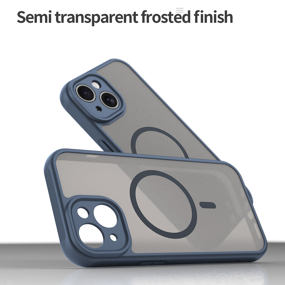 Θήκη MagSafe για Apple iPhone 15, Techsuit, HaloFrost II, Μπλε Σκούρο