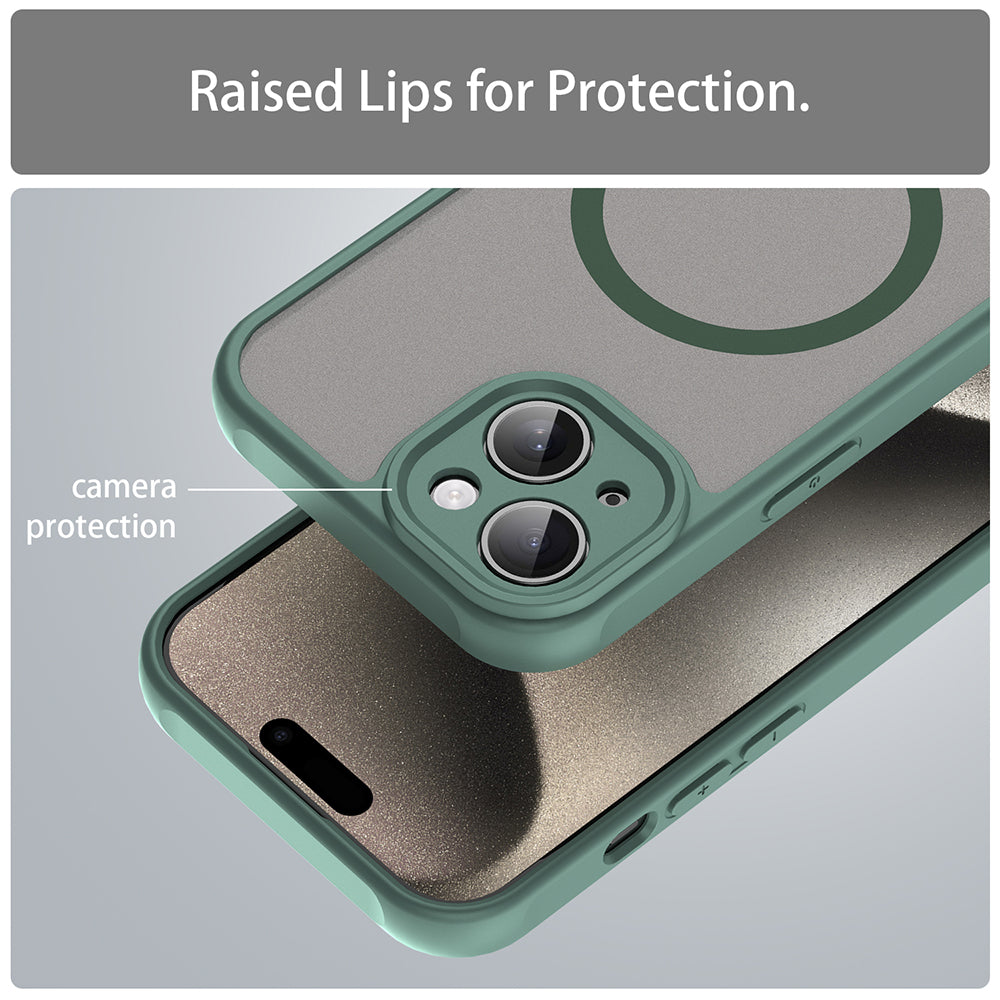 Θήκη MagSafe για Apple iPhone 15, Techsuit, HaloFrost II, Πράσινο