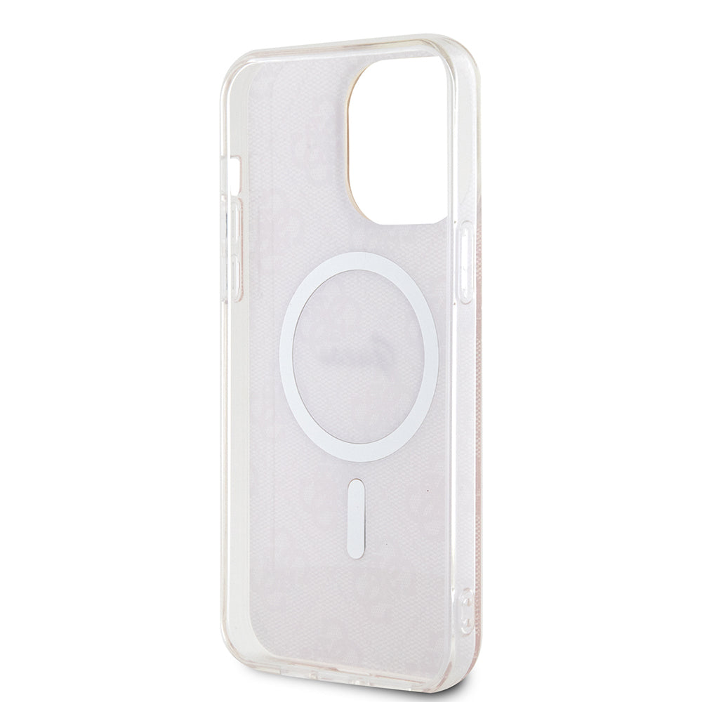 Θήκη MagSafe για Apple iPhone 16, Guess, IML 4G, Ροζ