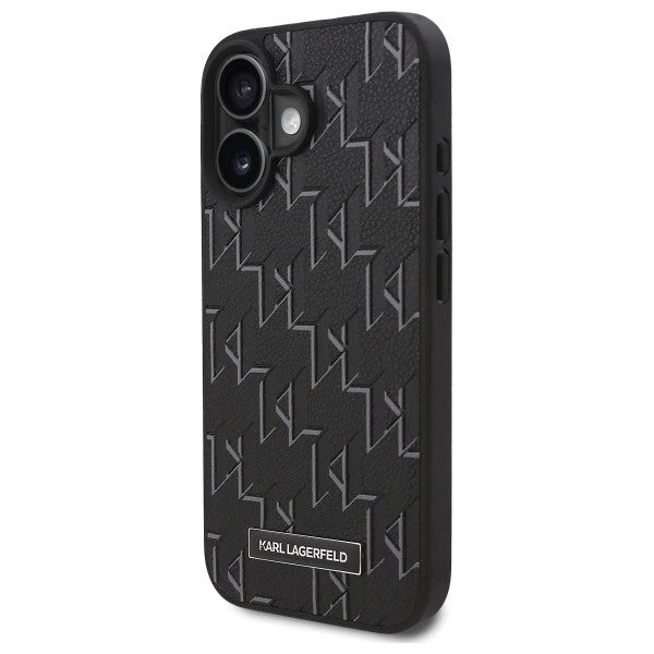 Θήκη MagSafe για Apple iPhone 16, Karl Lagerfeld, Hot Stamp, Μαύρη
