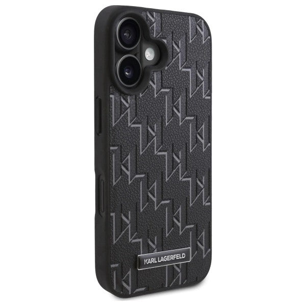 Θήκη MagSafe για Apple iPhone 16, Karl Lagerfeld, Hot Stamp, Μαύρη