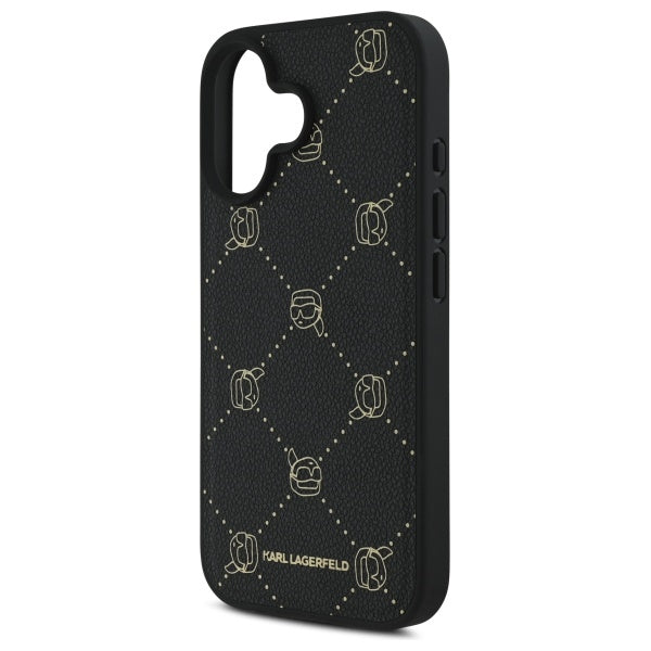 Θήκη MagSafe για Apple iPhone 16, Karl Lagerfeld, Karl's Head, Μαύρη
