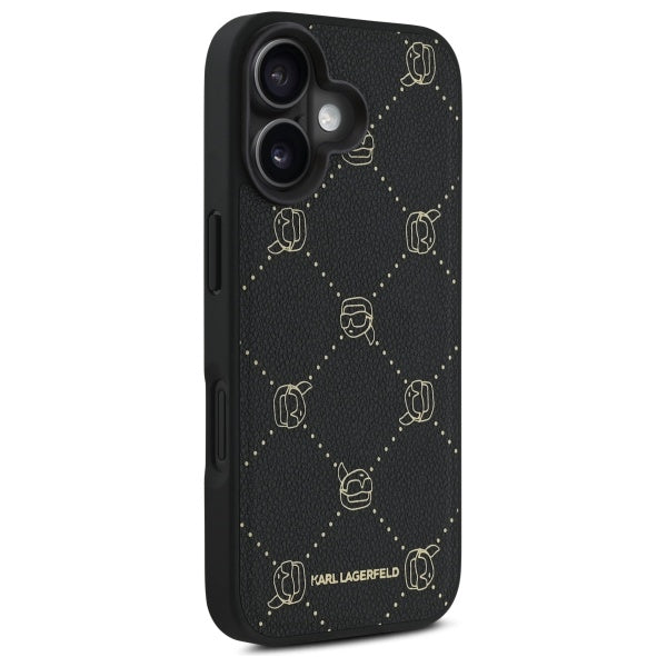 Θήκη MagSafe για Apple iPhone 16, Karl Lagerfeld, Karl's Head, Μαύρη