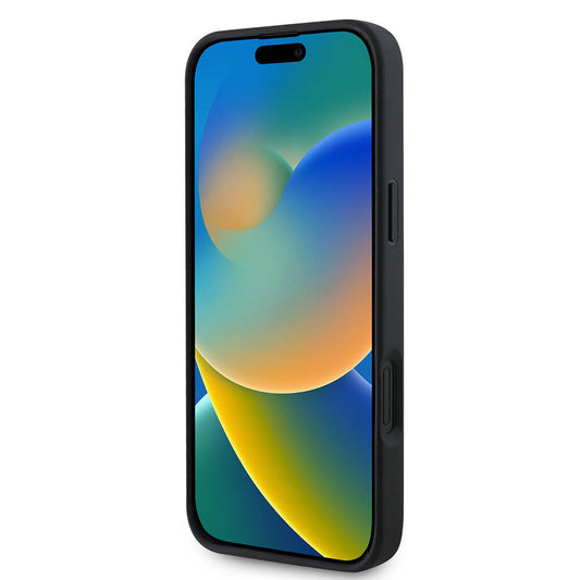 Θήκη MagSafe για Apple iPhone 16 Plus, Guess, 4G Printed Stripes, Μαύρη