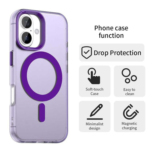 MagSafe Case for Apple iPhone 16 Plus, Techsuit, CandyCase, Purple