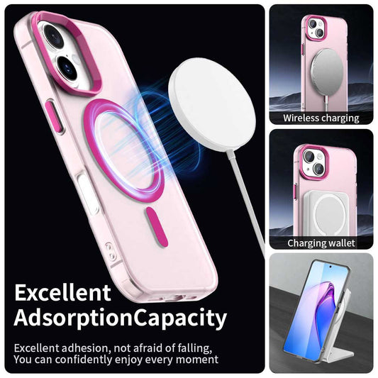 Θήκη MagSafe για Apple iPhone 16 Plus, Techsuit, CandyCase, Ροζ