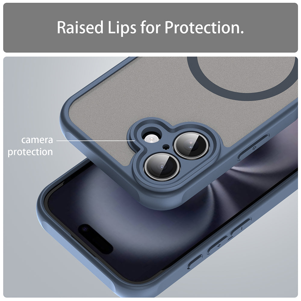 Θήκη MagSafe για Apple iPhone 16 Plus, Techsuit, HaloFrost II, Μπλε Σκούρο