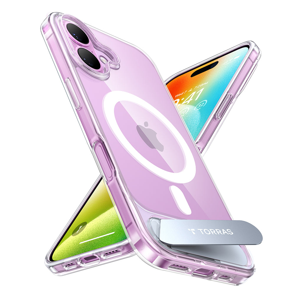 Θήκη MagSafe για Apple iPhone 16 Plus, Torras, Pstand, Διαφανής