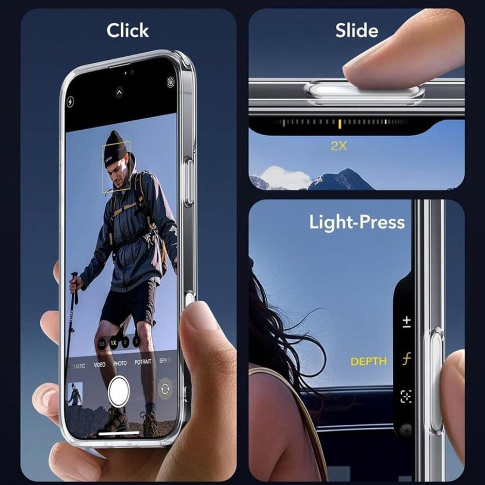 Θήκη MagSafe για Apple iPhone 16 Pro, ESR, Classic Hybrid Slide, Διαφανής
