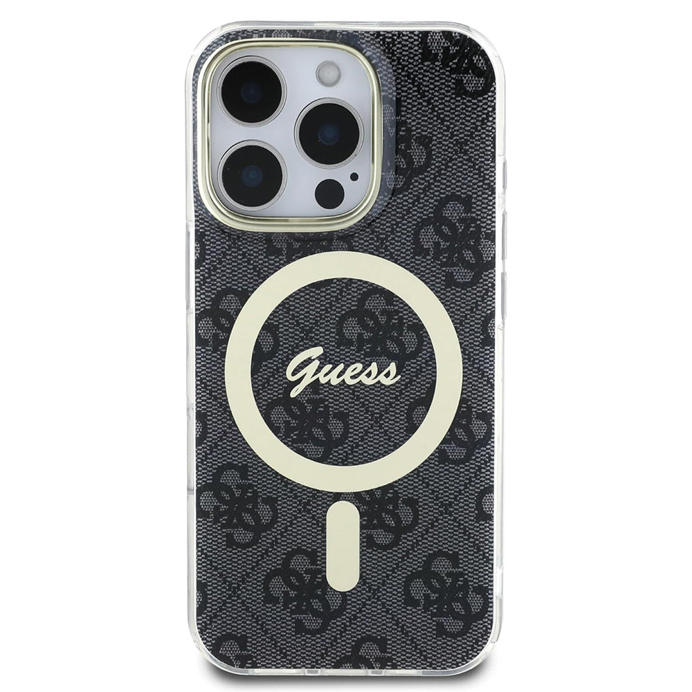 Θήκη MagSafe για Apple iPhone 16 Pro, Guess, IML 4G, Μαύρη