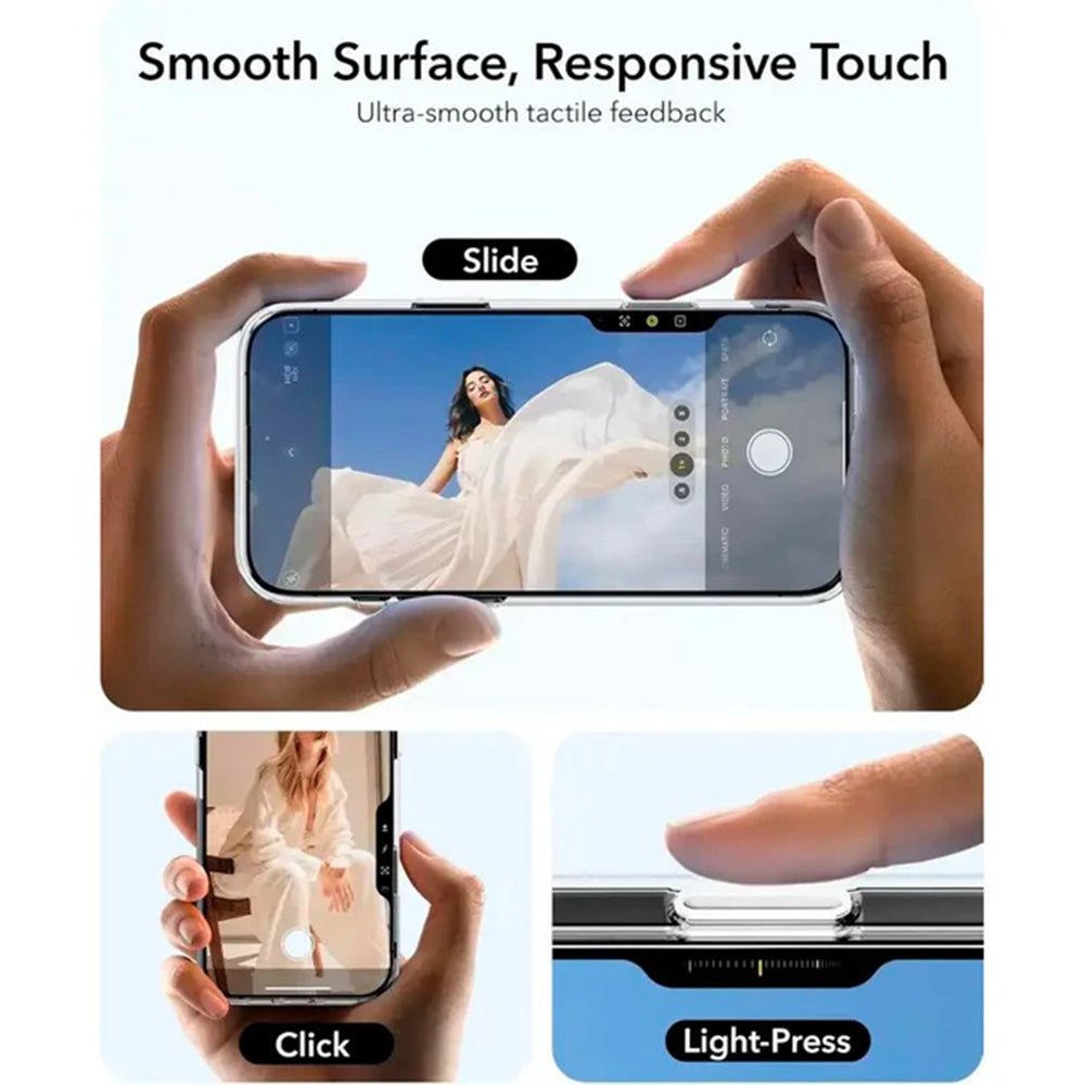 Θήκη MagSafe για Apple iPhone 16 Pro Max, ESR, Classic Hybrid Kickstand Slide, Διάφανη Μαύρη