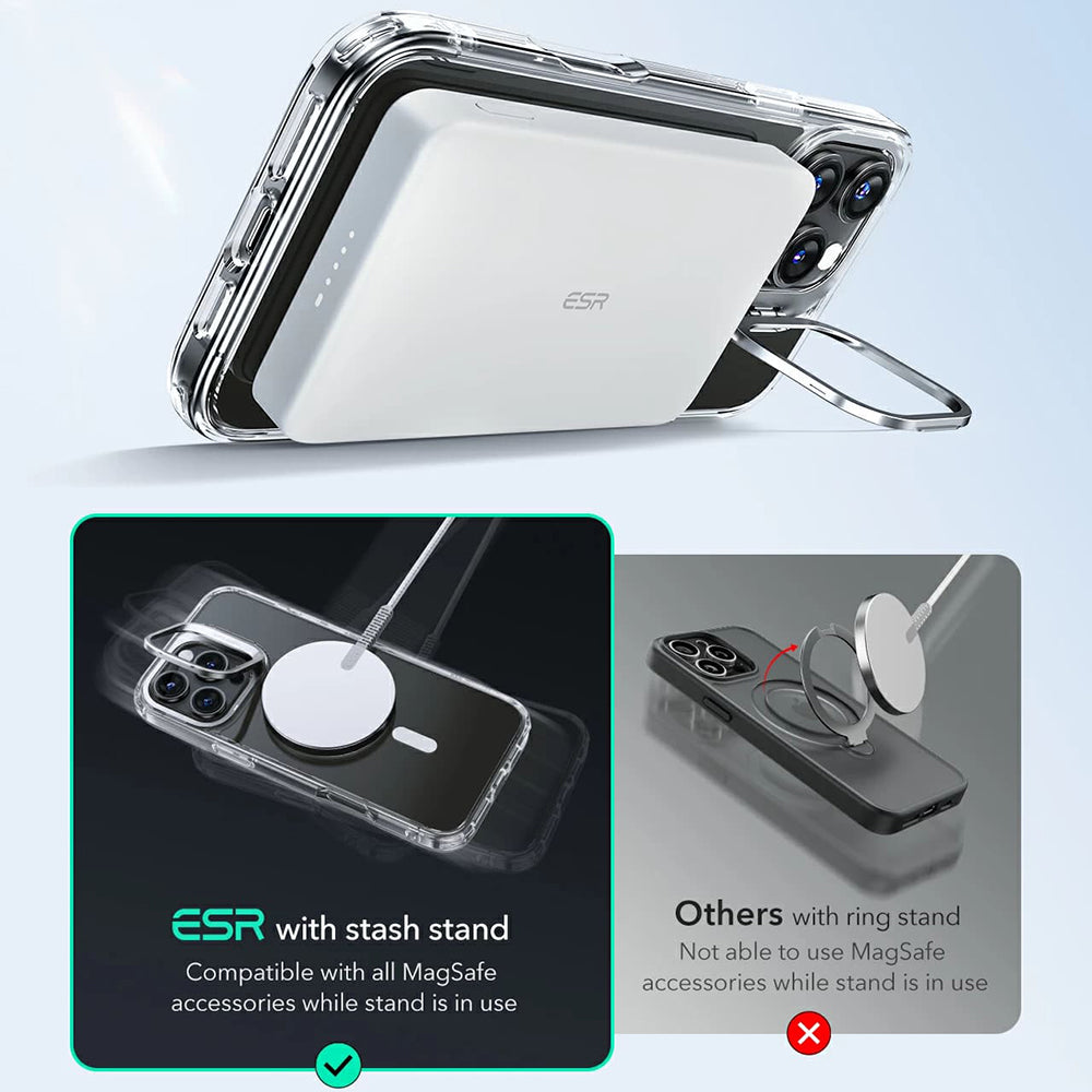 Θήκη MagSafe για Apple iPhone 16 Pro Max, ESR, Classic Hybrid Kickstand, Διάφανη