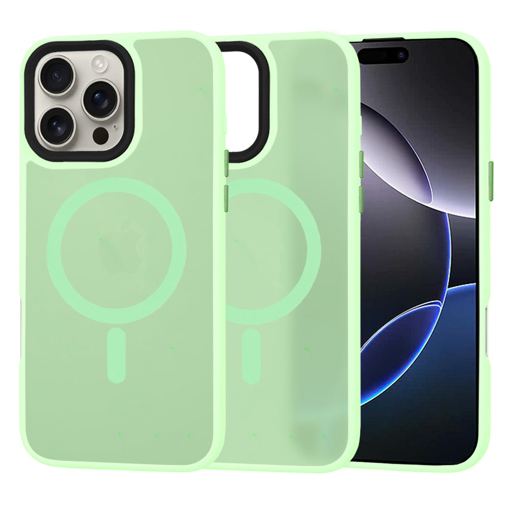 Θήκη MagSafe για Apple iPhone 16 Pro Max, Techsuit, HaloFrost, Ανοιχτό Πράσινο
