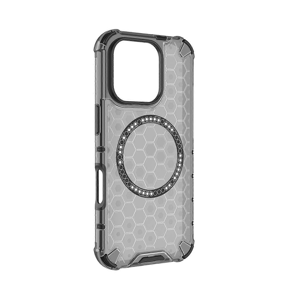 Θήκη MagSafe για Apple iPhone 16 Pro Max, Techsuit, HoneyComb Shield, Μαύρη
