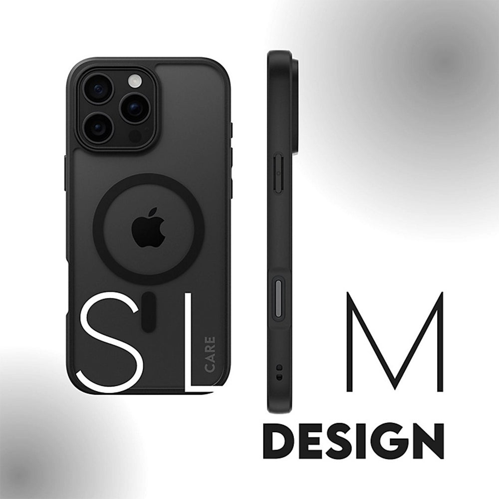 Θήκη MagSafe για Apple iPhone 16 Pro, PanzerGlass, Frame, Διάφανη Μαύρη