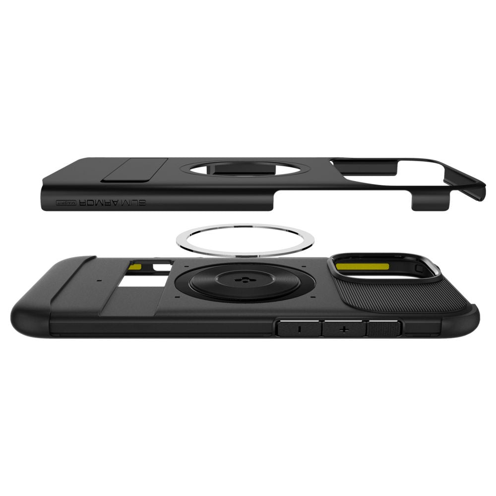 MagSafe Case for Apple iPhone 16 Pro, Spigen, Slim Armor, Black ACS08164