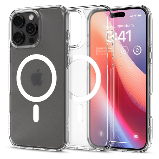 Θήκη MagSafe για Apple iPhone 16 Pro, Spigen, Ultra Hybrid, Διάφανη Σατέν ACS08133