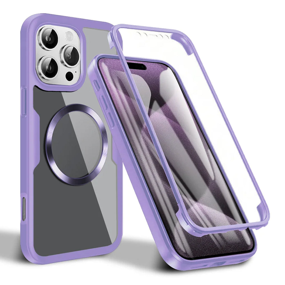 Θήκη MagSafe για Apple iPhone 16 Pro, Techsuit, ColorVerse 360, Μωβ