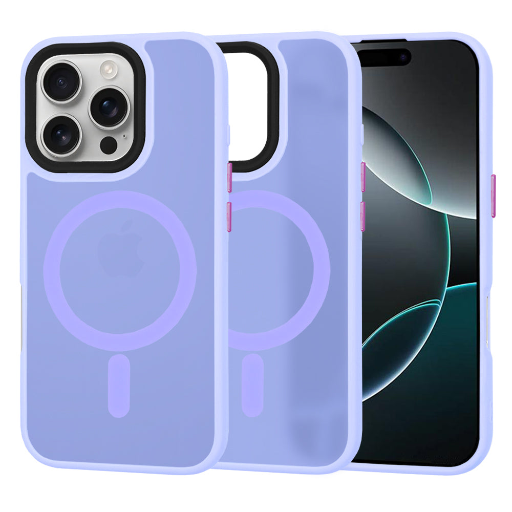 Θήκη MagSafe για Apple iPhone 16 Pro, Techsuit, HaloFrost, Ανοιχτό Μωβ