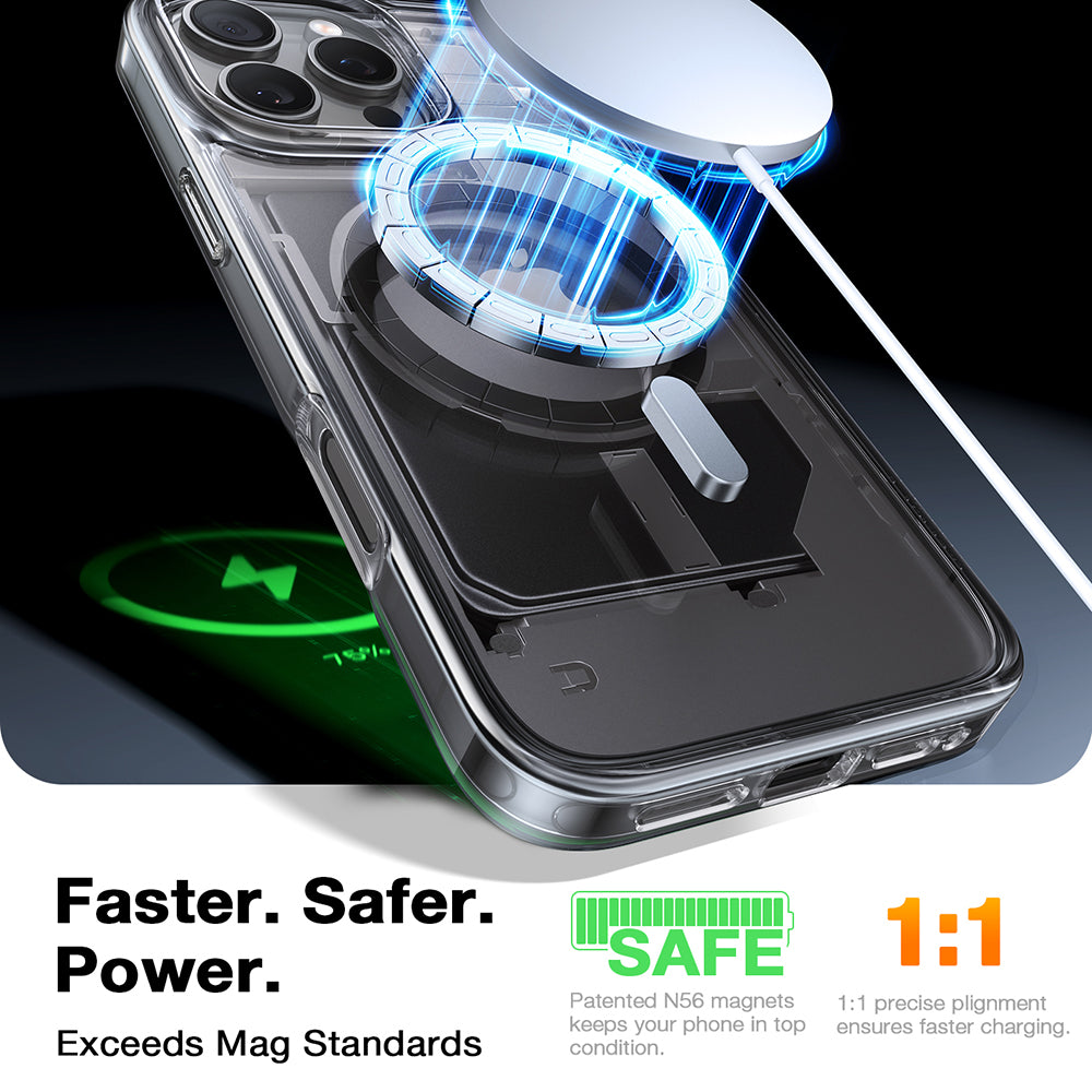 MagSafe Case for Apple iPhone 16 Pro, Torras, Diamond, Transparent