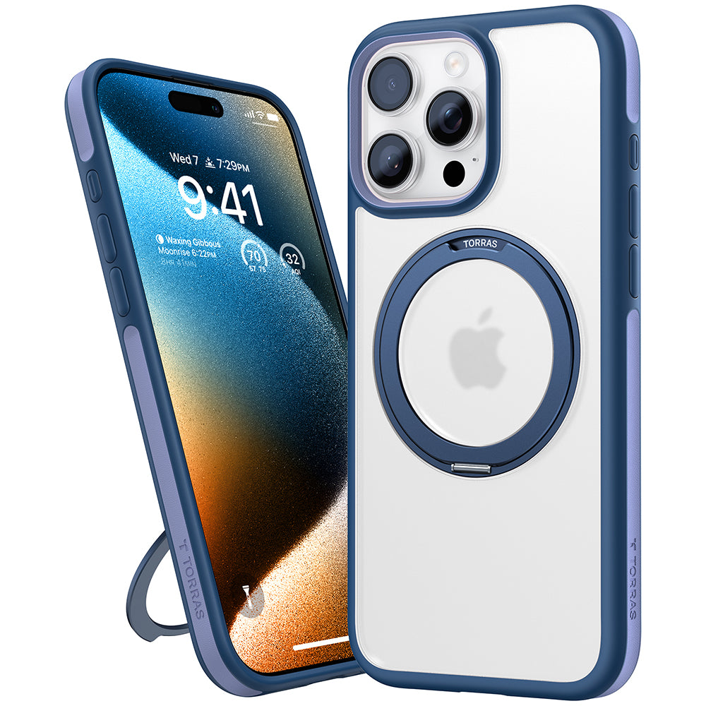 Θήκη MagSafe για Apple iPhone 16 Pro, Torras, Ostand R Fusion, Μπλε Ναυτικό