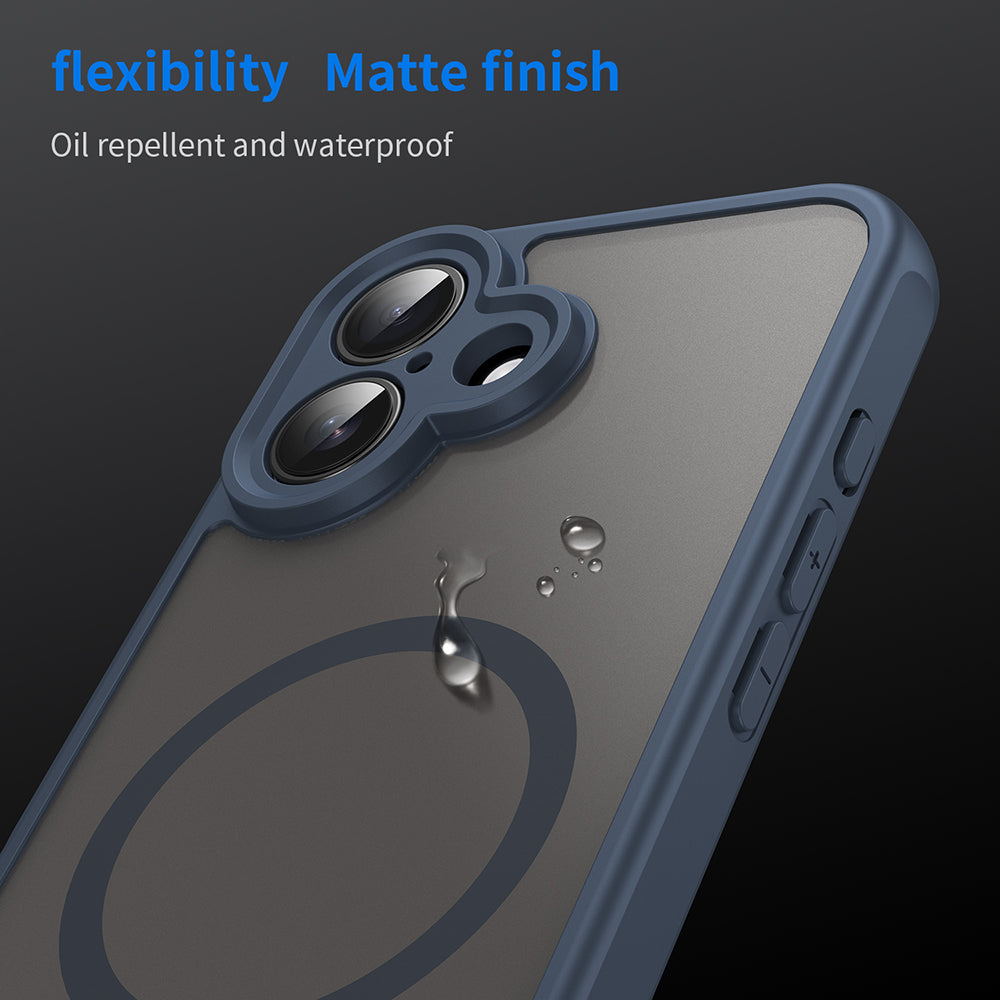 Θήκη MagSafe για Apple iPhone 16, Techsuit, HaloFrost II, Μπλε Σκούρο