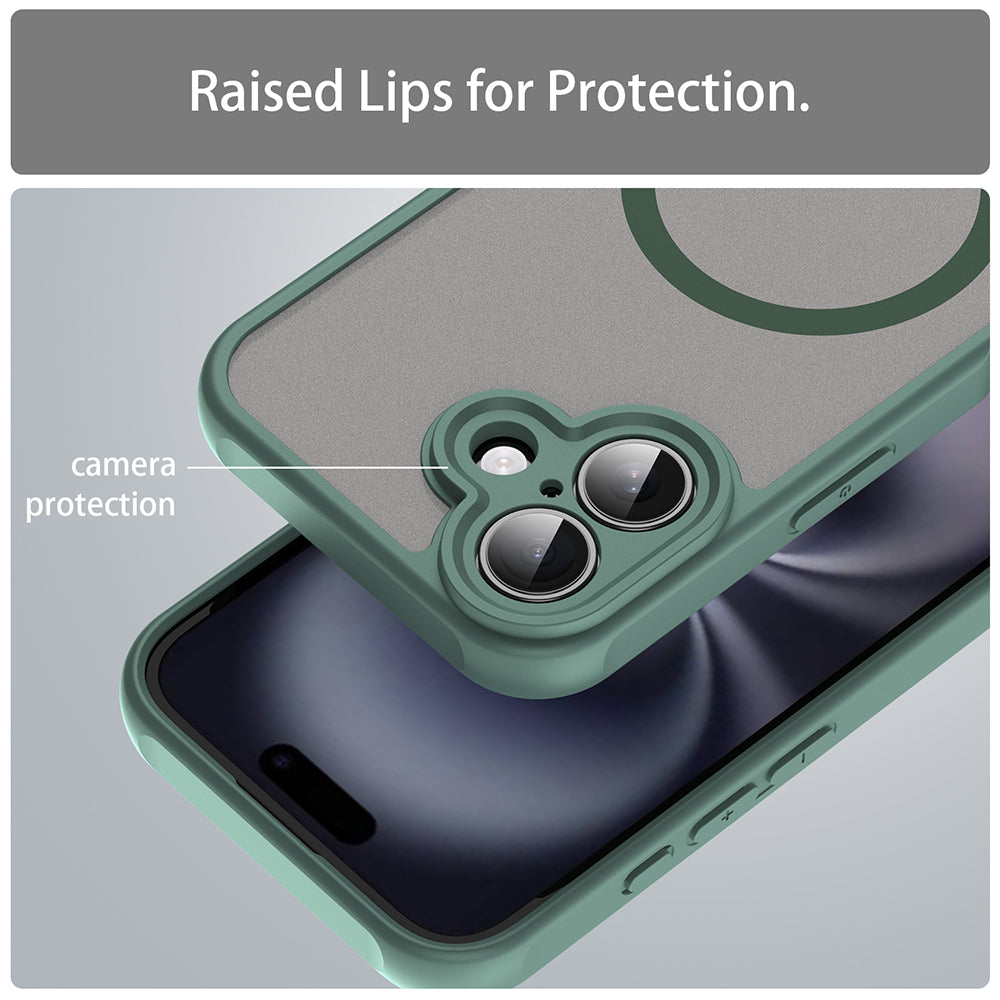 Θήκη MagSafe για Apple iPhone 16, Techsuit, HaloFrost II, Πράσινο