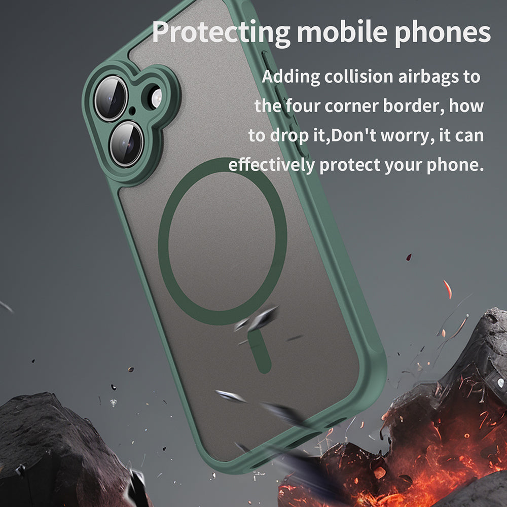 Θήκη MagSafe για Apple iPhone 16, Techsuit, HaloFrost II, Πράσινο