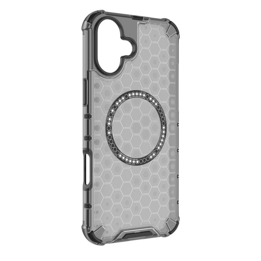 Θήκη MagSafe για Apple iPhone 16, Techsuit, HoneyComb Shield, Μαύρη