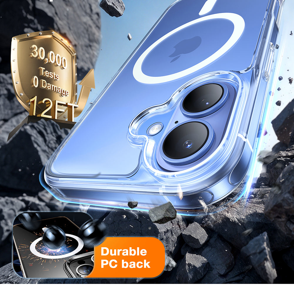 Θήκη MagSafe για Apple iPhone 16, Torras, Diamond, Διαφανής
