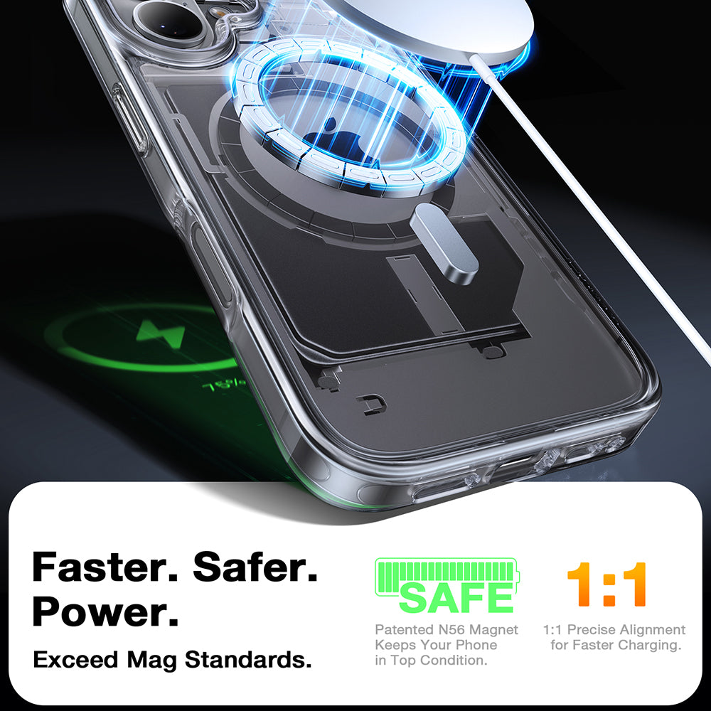 Θήκη MagSafe για Apple iPhone 16, Torras, Diamond, Διαφανής