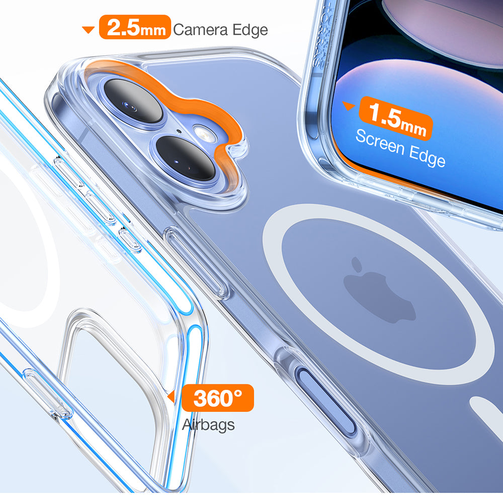 Θήκη MagSafe για Apple iPhone 16, Torras, Diamond, Διαφανής