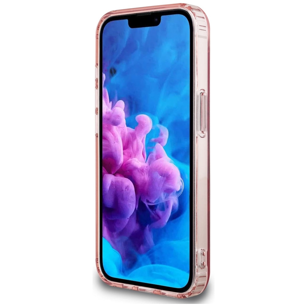 Θήκη MagSafe για Apple iPhone 17e / 16e, Guess, IML Glitter Circle, Ροζ