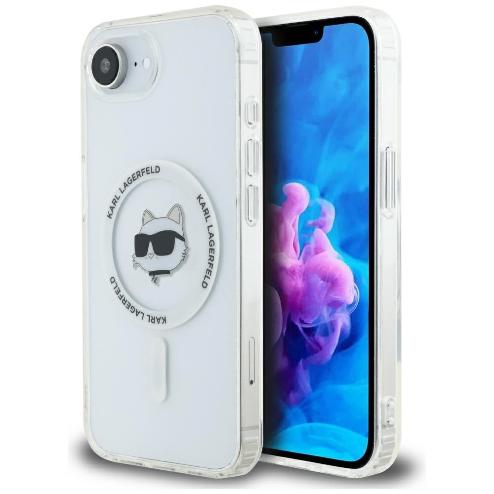 Θήκη MagSafe για Apple iPhone 17e / 16e, Karl Lagerfeld, IML Choupette's Head, Λευκή