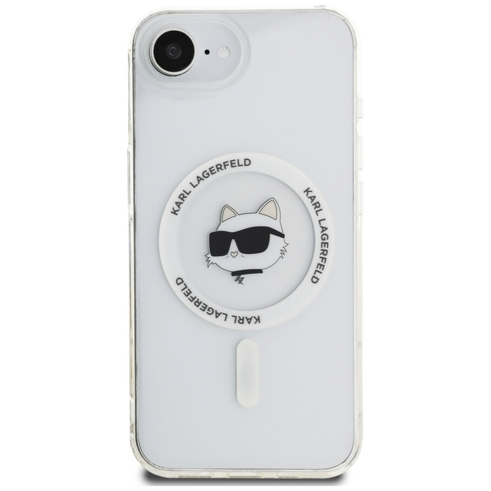 Θήκη MagSafe για Apple iPhone 17e / 16e, Karl Lagerfeld, IML Choupette's Head, Λευκή