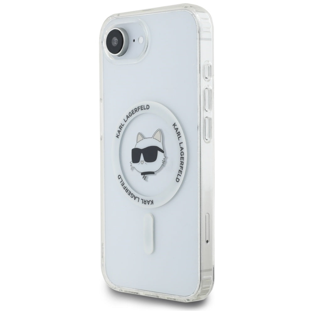 Θήκη MagSafe για Apple iPhone 17e / 16e, Karl Lagerfeld, IML Choupette's Head, Λευκή