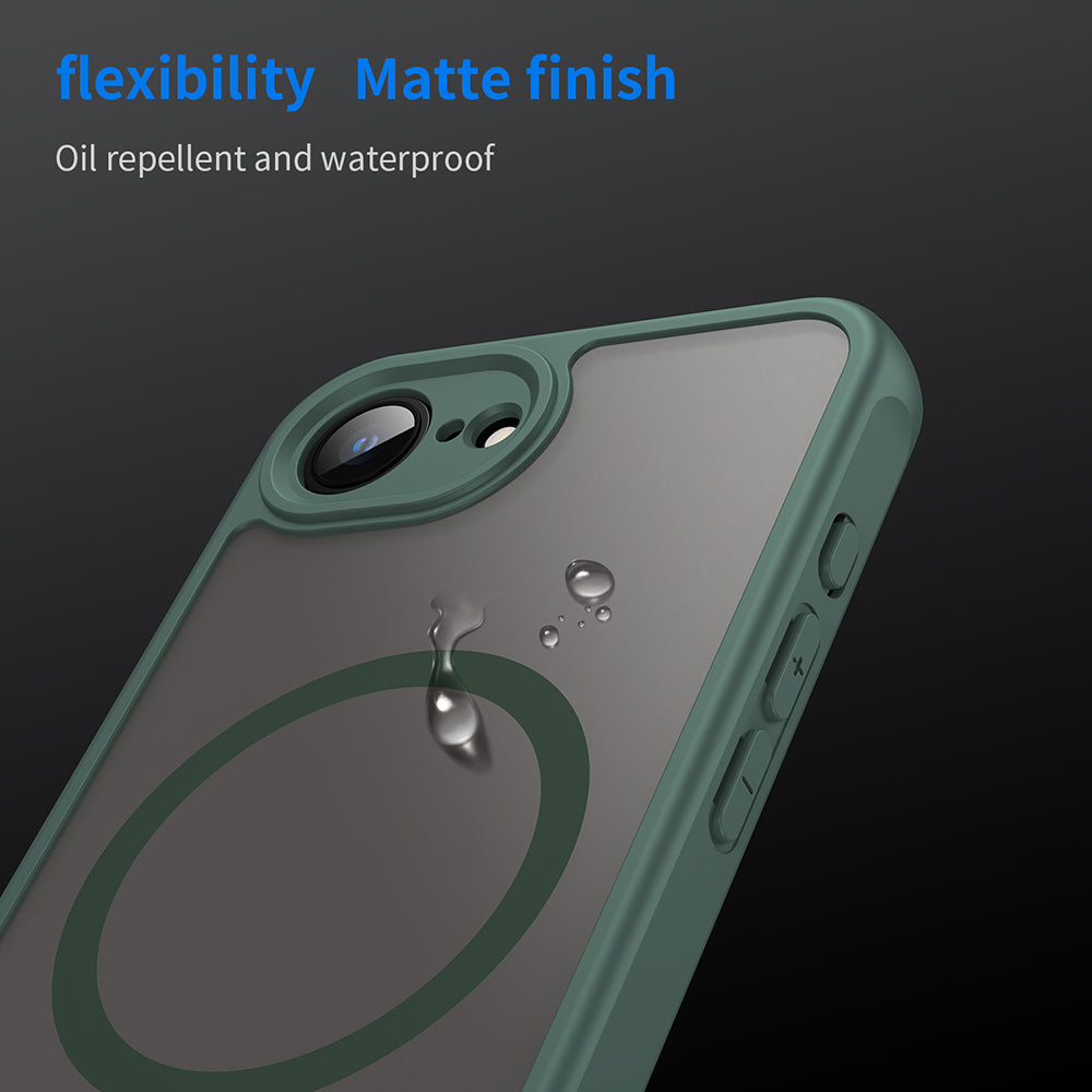 Θήκη MagSafe για Apple iPhone 17e / 16e, Techsuit, HaloFrost II, Πράσινο