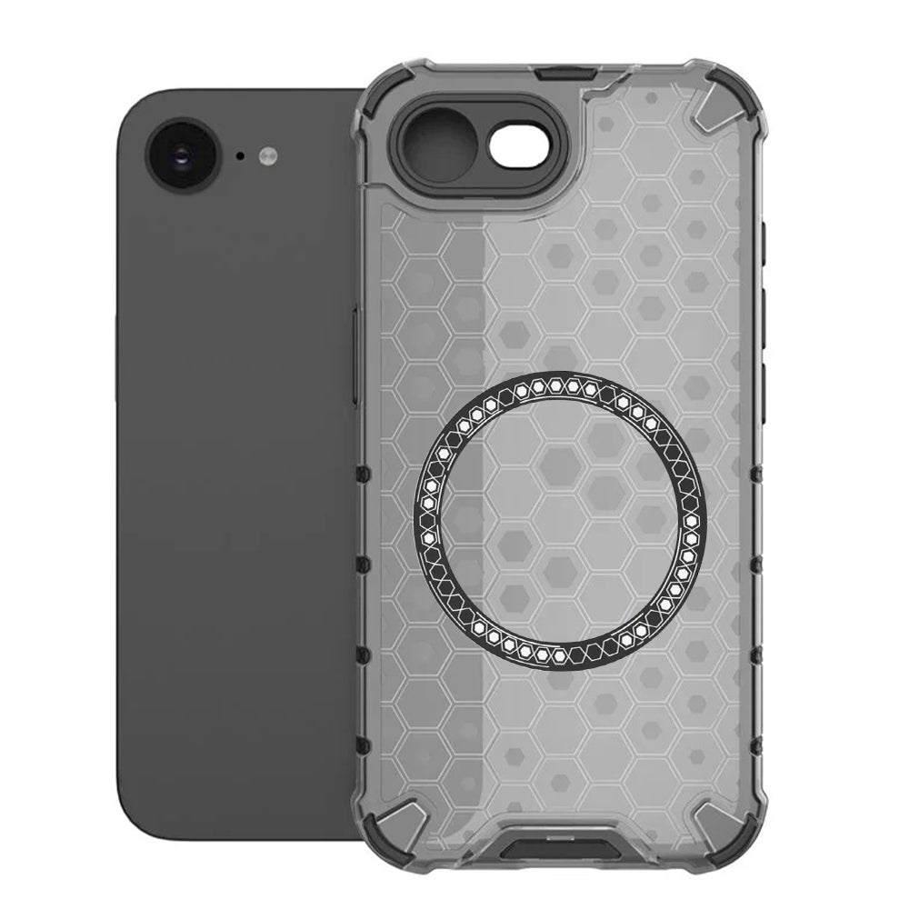Θήκη MagSafe για Apple iPhone 17e / 16e, Techsuit, HoneyComb Shield, Μαύρη