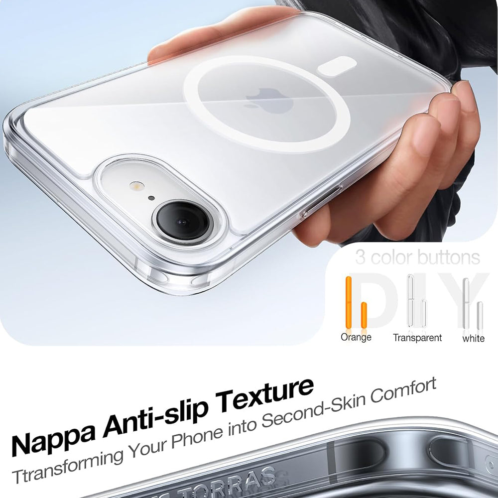 Θήκη MagSafe για Apple iPhone 17e / 16e, Torras, Guardian, Διαφανής