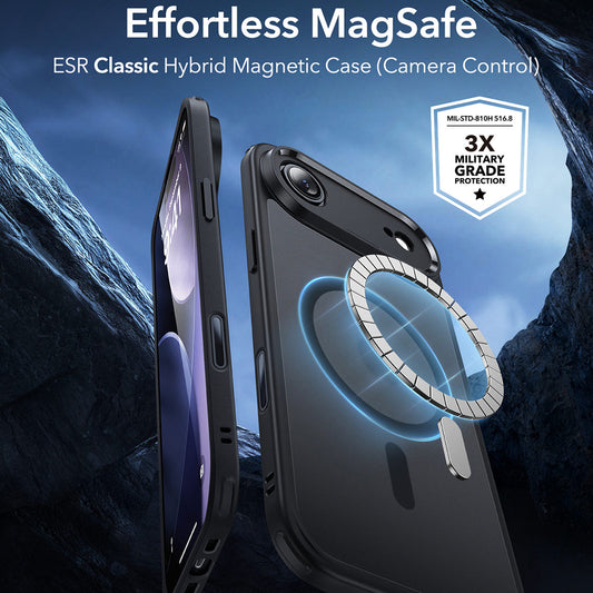 Θήκη MagSafe για Apple iPhone 17 Air, ESR, Classic Hybrid, Ματ Μαύρη