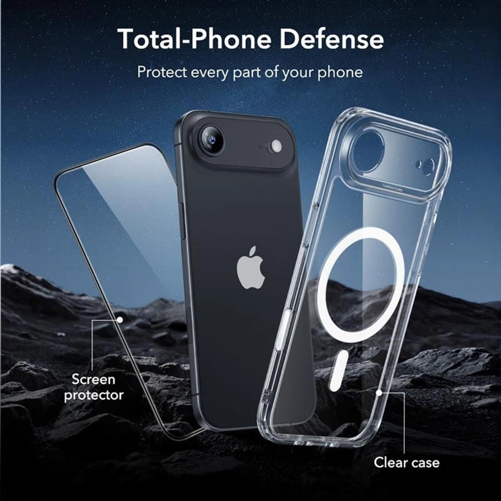 Θήκη MagSafe για Apple iPhone 17 Air, ESR, Classic Hybrid με Προστατευτικό Οθόνης, Διάφανη