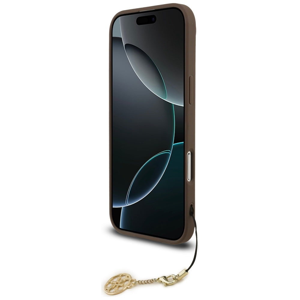 Θήκη MagSafe για Apple iPhone 17 Air, Guess, 4G Charm Cradle, Καφέ